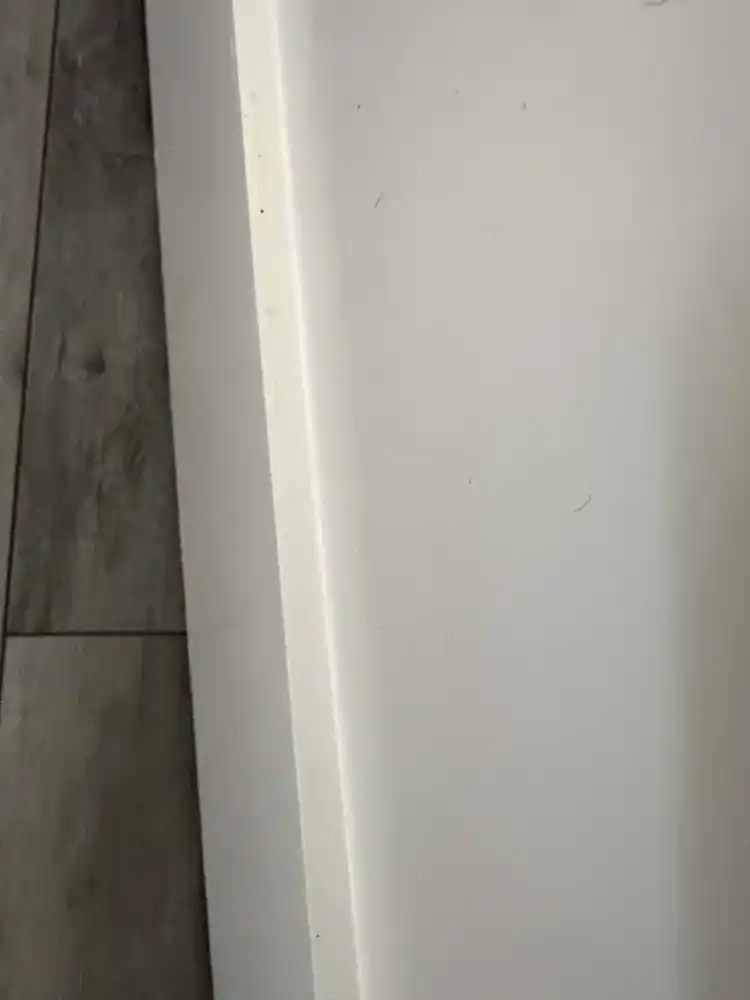 Baseboard detail cleaning after cleaning